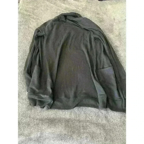 Athleta Women’s XXS Black Open Front Cardigan Pockets + Thumbholes Sweater - Picture 5 of 6